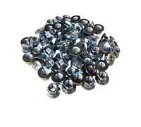 Cabeza redonda M7 con cubierta, tubo de escape superior convexo, culata, serie de tuercas hexagonales, adecuada for tornillo de diámetro exterior, tipo de tapa de 7mm(M7 Flange nut 10pc)