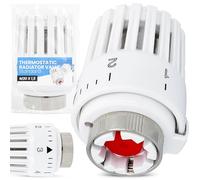 Cabeza Termostática Radiador Regulación Calefacción Termostato Válvula Energía Eficiente Hogar Oficina Hotel Apartamento Baño Control Temperatura Diseño Elegante Blanco