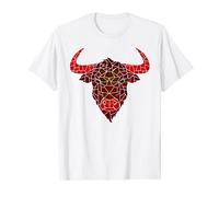 Cabeza Toro Bandera Navarra Camuflada San Fermín Orgullo Camiseta