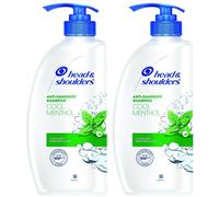 Cabeza y hombros anti -andruff champ 2 paquete de mentol fresco aroma de mentol actualiza y limpia el cuero cabelludo uso diario para todos los tipo