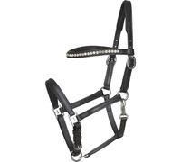 Cabezada Cuadra de cuero para caballos HorseGuard Pony/Completo