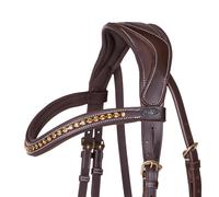 Cabezada inglesa Cabezada inglesa Devi incl. reins QHP - Negro / cob