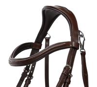 Cabezada inglesa Cabezada inglesa Salerno incl. reins QHP - Negro / Pony