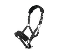 Cabezada nylon -Glitter- con borreguillo - Negro / Full