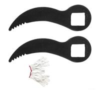 Cabezal adaptador de llave de palanca con guantes, herramienta de acero resistente para reparación, demolición y construcción de vehículos, función de flexibilidad ajustable (D)