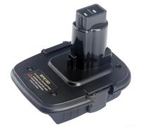 Cabezal adaptador para dispositivos de batería BPS18D, convertidor de 20 V a 18 V para desbrozadora y herramientas de jardín, conector negro robusto para una transmisión de potencia eficiente