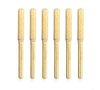 Cabezal Afilador para sierra 4mm para acero para duro 6Uds Cabezal | para acero recubierto, disipa calor, para vástago 3mm, compatible afiladoras eléctricas, instalación rápida(4mm)
