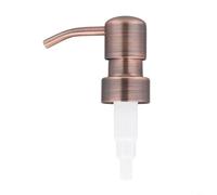 Cabezal de acero inoxidable para dispensador de loción, reemplazo de jabón de metal de hilo 28/400 con acabado dorado mate ORB, juego de accesorios de baño (ORB)