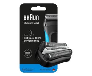 Cabezal de afeitado Braun Series 3+ 32B Negro Acero inoxidable Recambio