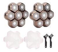 Cabezal de afeitadora de 7 cuchillas, cabezales de repuesto para afeitadora eléctrica 7D para hombre, cabezal magnético universal de repuesto para maquinilla de afeitar eléctrica para hombres, paquete