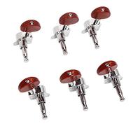 Cabezal de Afinador de Guitarras, Clavija de Afinación de Cuerdas de Guitarra, Instalación Simple de Metal Plástico, 6 uds, 3 Izquierdas, 3 Derechas para Reemplazo