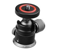 Cabezal de aluminio giratorio de 360 grados con tornillo de 1/4 pulgadas para trípode monopié DSLR cámara de teléfono, capacidad de 6.6 libras, cabeza de aluminio con perilla de bloqueo lateral