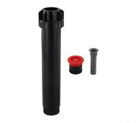 Cabezal de aspersor emergente ajustable de 0 a 360° para riego de jardín, cobertura uniforme, inoxidable y de alta resistencia, compatible con rosca macho de 12 pulgadas (verde)