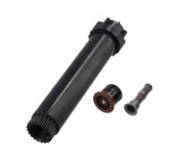 Cabezal de aspersor emergente con spray ajustable de 360 grados para un riego uniforme y un rendimiento duradero en jardines (marrón)