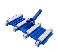 Cabezal de aspiradora de piscina de 14 pulgadas con ruedas y placas pesadas para piscinas enterradas sobre el suelo, diseñado para su uso con mangueras de vacío de 1.5 pulgadas