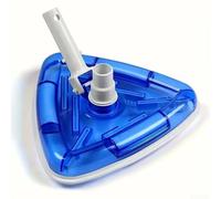 Cabezal de aspiradora triangular con peso para piscinas, limpiador manual para esquinas, cerdas de PVC enterradas sobre el suelo, estanques de 29 cm