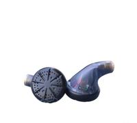 Cabezal de auriculares MMCX compatible con la personalización de audio a través de unidades de diafragma LCP intercambiables y alineación de controlador de precisión (LCP negro)