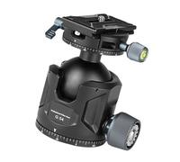 Cabezal de bola amortiguado de metal para cámaras DSLR de 54 mm, cabeza esférica de centro bajo, control de rotación sin problemas