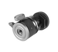 Cabezal de bola de aleación de aluminio ligero con placa superior extraíble para soporte de teléfono de cámara, trípode de luz fotográfica, soporte de zapata fría