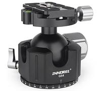 Cabezal de Bola de trípode de Perfil bajo-INNOREL G54 Rótula panorámica de trípode de cámara de Metal CNC con Placa de liberación rápida Arca Swiss de 1/4" para trípodes, monopié, DSLR, videocámara