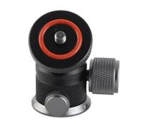 Cabezal de Bola Mini de Aleación de Aluminio, Rotación 360 Grados, con Ranura Dual en U para Trípode de Cámara, Disparo Panorámico