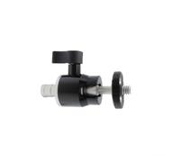 Cabezal de bola portátil de aleación de aluminio para trípode y PTZ con interfaces de tornillo estándar de 1/4 pulgadas, soporte de cámara profesional PTZ pequeño esférico