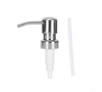 Cabezal de bomba de acero inoxidable con sello seguro para dispensar lociones y jabones sin fugas (F)