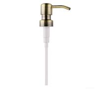 Cabezal de bomba de jabón de metal diseñado para dispensar suavemente lociones y jabones (pátina verde)