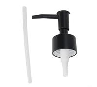 Cabezal de bomba de loción compatible con botellas de hilo 28/400 para cosméticos, aceite de limpieza, pasta de crema y agua para el cuidado de la piel (negro mate)