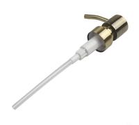Cabezal de bomba de loción tipo empuje fabricado con acero inoxidable, tamaño estándar de rosca 28/400, sello resistente a fugas y resorte dispensador suave (bronce 1)