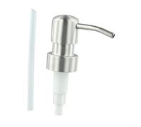 Cabezal de bomba de loción y jabón con diseño de empuje de acero inoxidable, incluye sello suave para evitar fugas, se adapta a rosca estándar 28/400 (A)