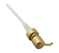 Cabezal de bomba de loción y jabón con rosca 28/400 y carcasa de metal de acero inoxidable, resorte fuerte para una fácil dispensación y sellado suave para evitar fugas en las botellas (dorado)