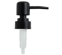Cabezal de Bomba Dispensadora de Repuesto para Botella de Baño - Dispensadores de Loción y Jabón de 28 Hilos (Negro)