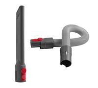 Cabezal de boquilla de succión plana al vacío, compatible con Dyson, V7, V8, V10, V11, V12, V15, cabezal de cepillo for colchón, cepillo redondo, accesorios de piezas de cepillo suave(2-piece set A)