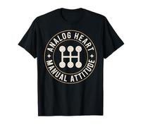 Cabezal de Cambio de Palanca de Actitud Manual de corazón analógico Camiseta