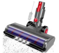 Cabezal de cepillo compatible con Dyson de repuesto para serie V7, V8, V10, V11, V15, SV10, SV11, SV12, 4 faros LED y flexibilidad de 180° para la limpieza, cabezal de aspiradora con 2 rodillos de