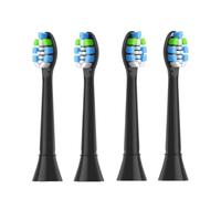 Cabezal de cepillo, compatible con Philips, 3100 4100 4300 5300 | 5500 6100 9000 Series, cabezal adulto con sistema click-on(4pcs Black)