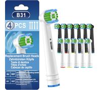 Cabezal de cepillo de dientes compatible con cepillo de dientes eléctrico Oral b Braun, 12 cabezales de cepillo de dientes eléctricos compatibles con cabezales de repuesto Oral B Pro Smart Genius