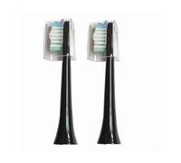 Cabezal De Cepillo De Dientes Compatible Con Sarmocare S100/200, 2 Piezas, Cepillo De Dientes Eléctrico Ultrasónico, Compatible Con Digoo DG-YS11.(2 pcs black)