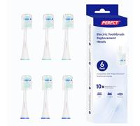 Cabezal de cepillo de dientes de repuesto para Philips Sonicare: cerdas suaves Dupont compilables, control Plaaue y salud de las encías (6 paquetes)