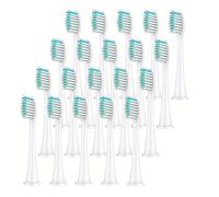 Cabezal De Cepillo De Dientes Eléctrico, Cabezal De Cepillo De Dientes Eléctrico Sónico Reemplazable, Adecuado Compatible Con El Cepillo De Dientes Eléctrico Reemplazable De Philips Sonicare(WHITE 20p