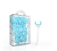 Cabezal de cepillo de dientes interdental con hilo dental, compatible con Philips Sonicare & Dontodent | Incluye 50 varillas de hilo dental, combina la innovadora tecnología de cepillado sónico con