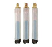 Cabezal de cepillo de limpieza de soldadura para peluca MIG MAG para soldadura TIG, decapado electrolítico de carbono y cobre, cubierta de silicona alta, rosca M6/M8/M10, acero inoxidable (M6)