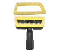 Cabezal de cepillo de mano para limpiador a vapor para Karcher SC1 serie 5, conveniente para limpiar superficies de alto nivel para el hogar, baño, cocina, limpieza de suelos (transparente + cepillo
