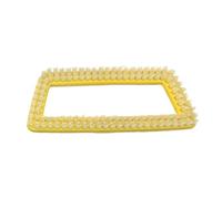 Cabezal de cepillo de nailon desmontable de repuesto para Karcher SC1-5 Series CTK1020 limpiador de vapor 15.6x6cm Área de limpieza (transparente)