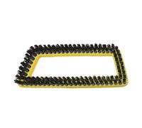Cabezal de cepillo de nailon desmontable de repuesto para Karcher SC1-5 Series CTK1020 Limpiador de vapor 15.6x6cm Área de limpieza (negro)