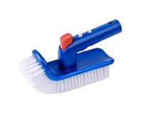 Cabezal de cepillo de piscina para piscinas en el suelo, cepillo de limpieza con mango de rotación de 180 grados, para limpiar spa, baños, suelo, área de cocina