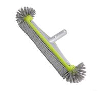 Cabezal de cepillo de piscina para piscinas enterradas y sobre el suelo, herramienta de limpieza resistente con respaldo de aluminio y cerdas fuertes para fregar paredes