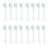 Cabezal de cepillo de repuesto compatible con XIAOMI MIJIA T300/T500/T700, cabezales de cepillo de dientes eléctrico sónico, boquilla de cerdas suaves, limpieza profunda (16 unidades, blanco y azul)