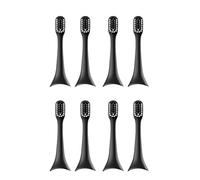 Cabezal de cepillo dientes eléctrico compatible con ENCHEN T+/T2, accesorios for adultos, boquilla repuesto, 8 unidades(BLACK 8pcs)